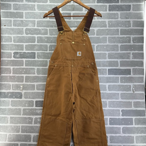Carhartt Pants - Vintage TINY Carhartt Duck Canvas Bib Overalls - Made in the USA